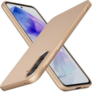 Imagem de Capa Capinha Acr�lica Fosca Ultra Fina Para Samsung Galaxy A55 Case Design Slim (Dourada)