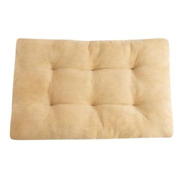 Imagem de Tapete grande para cama de cachorro para gaiolas de cachorro, cama de cachorro lavável e macia para animais de estimação com fundo antiderrapante, almofada de canil para cães(Light brown,21x15")