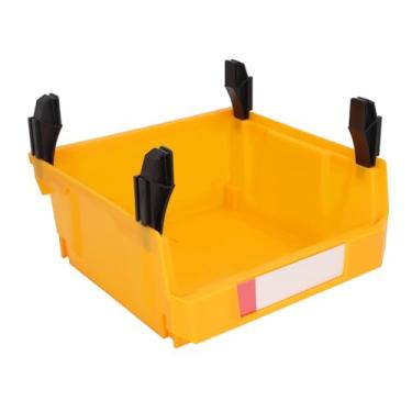 Imagem de Escaninho do Organizador do Armazenamento, 2 Em 1 Projeto a Montagem na Parede Parte a Aplicação Larga Cremalheira Resistente para a Fábrica (Amarelo)