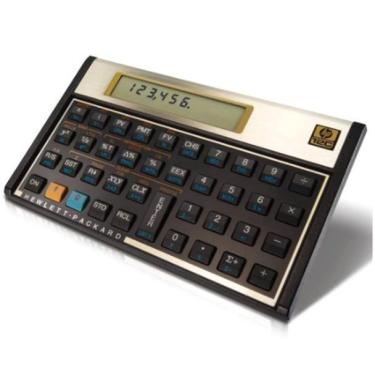 Imagem de Calculadora Hp 12C Gold Dourada C/Manual Português