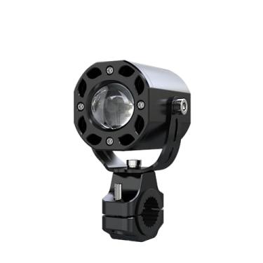 Imagem de WalBryka Luz de cabeça auxiliar de LED alta impermeável de aço para motocicleta (preto, KD168)