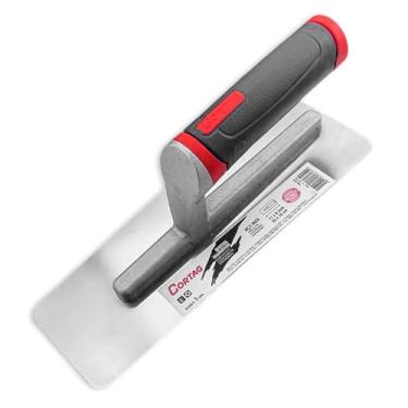 Imagem de Desempenadeira Para Efeitos Decorativos Em Aço Inox Cabo Aberto Emborrachado Original Cortag 60135 Profissional