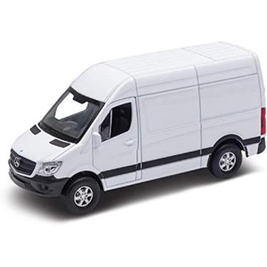 Imagem de KiNSMART - Mercedes-Benz Sprinter Cargo Van, 1:48 O Scale Die Cast Metal Model Toy Van, Pull-back Action, White