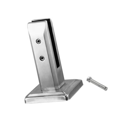 Imagem de Generic Grampo de vidro de aço inoxidável, cerca de piscina, espigão de desempenho estável, clipe de vidro quadrado para parede de vidro, todos os tipos de, Silver a