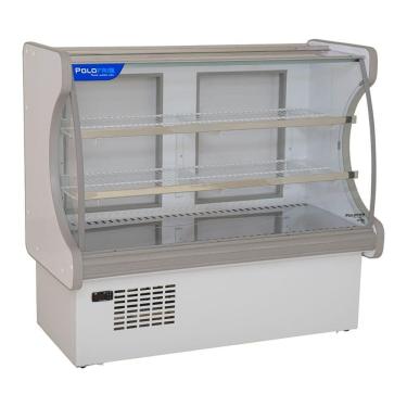 Imagem de Vitrine Refrigerada Para Doces 1mt Polofrio Balcão De Doce Branco 1mt 110v