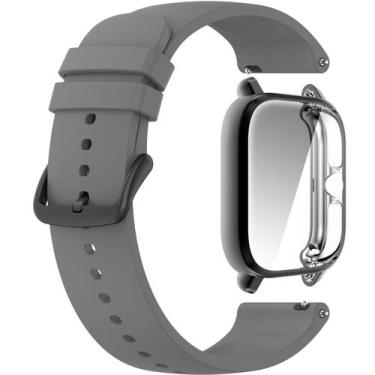 Imagem de Kit Pulseira + Capa Protetora para GTS3 A2035 - Estilo no Pulso, Cinza