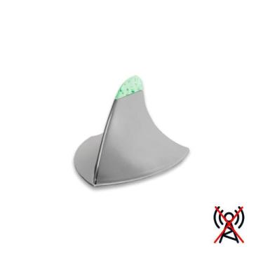 Imagem de Antena Tubarão com Led Verde Decorativa Cromada Para Meio do Teto Carr