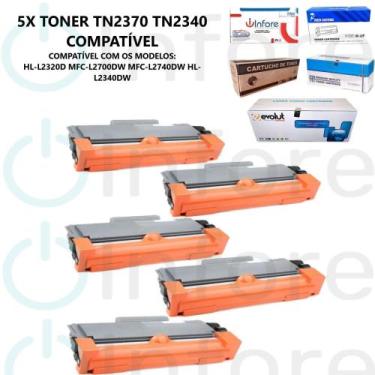 Imagem de Toner Compatível TN2370 TN2340 TN660 Impressora  L2520 2360DW 2740Dw D