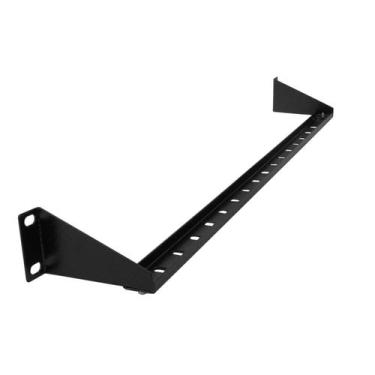 Imagem de Suporte Guia Traseira Passa Cabo Perfurada para Patch Panel Preta - PA