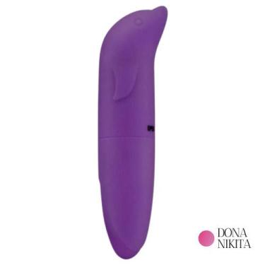 Imagem de Vibrador Ponto G Aveludado com Formato Golfinho - DONA NIKITA,  roxo
