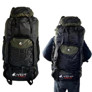 Imagem de Mochila Montanhismo Impermeável Viagem Cargueira Alpinismo Camping 75 