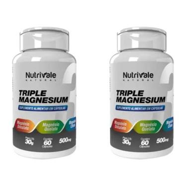 Imagem de 2x Triple Magnesium - Magnésio De Malato + Quelato + Citrato 60 Cápsul