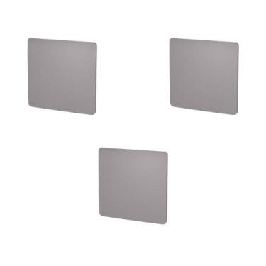 Imagem de Kit 3 Placa 4X4 Cega S730200224 Axis Grey Orion Schneider