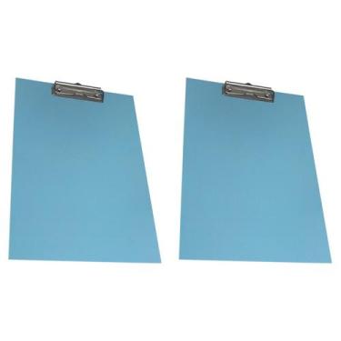 Imagem de Kit 2 Prancheta A4 Colorida Com officio MDF Stalo Prendedor de alta ef