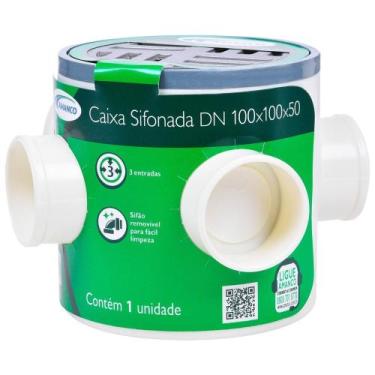 Imagem de Caixa sifonada n 64 100x100x50cm red c/gre amanco