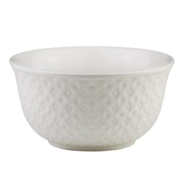 Imagem de Bowl Cumbuca Tigela de Porcelana New Bone Losango Branco 12,5 x 6,5 - 