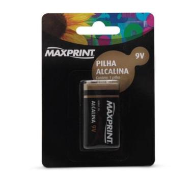 Imagem de Bateria Alcalina 9V 756396 1 UN Maxprint