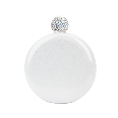 Imagem de CAIRIAC Cantil fofo para mulheres, frasco de aço inoxidável 304 de 142 g para licor de uísque, frascos de licor de revestimento com tampa e funis de strass, para mulheres, meninas, presente de