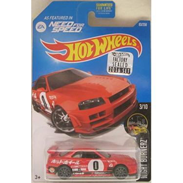 Imagem de Hot Wheels 2016 Factory Sealed Set Exclusive Need For Speed Night Burnerz - Nissan Skyline GT-R (R34)