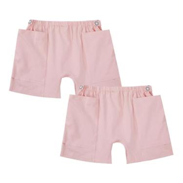 Imagem de YingXue Pacote com 2 calças de urina para pacientes, bolsa de drenagem de ostomia, calças para incontinência, bolsa de cateter, (68 a 117 cm), A09 Rosa para mulheres, XXG