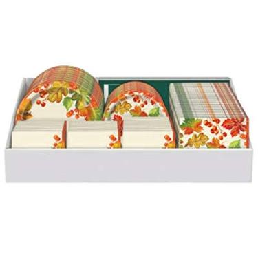 Imagem de Balcão de mesa com frutas e folhas, 92 peças