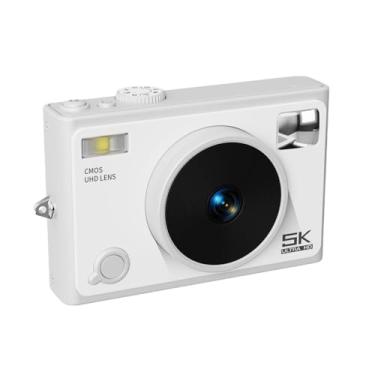 Imagem de Câmera Digital 5K, Câmeras de 72 MP Com Zoom de 18X para Fotografia, Câmera de Vlogging para YouTube, Câmera Dupla Frontal Traseira Câmera Compacta Com Tela IPS de 2,8 Polegadas