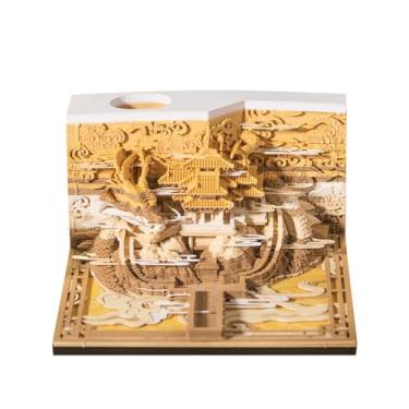 Imagem de Calendário Time Piece 2025, calendário dragão 3D 2025, notas adesivas 3D, calendário removível DIY, bloco de notas artísticas, calendário artístico, calendário, entalhe em papel, para presentes de