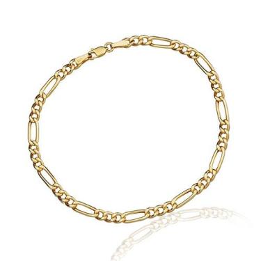 Imagem de Pulseira Masculina Grumet 3x1 Elo Alternado Em Ouro 18k 3,80mm - AGAPR