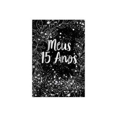 Imagem de Painel De Festa Vertical 1,50 x 2,20 - Meus 15 Anos Prateado 025 - Via