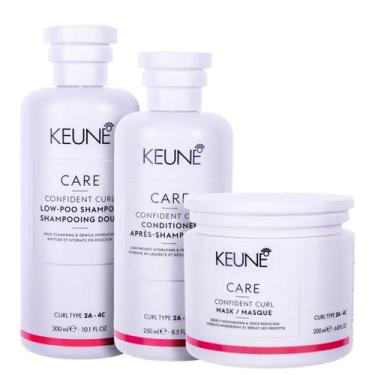 Imagem de Kit Keune Care Confident Curl - Shampoo 300ml + Condicionador 250ml + 