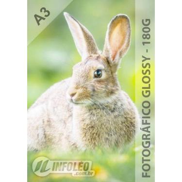 Imagem de Papel Fotográfico A3 Glossy 180 gramas - 20 Folhas