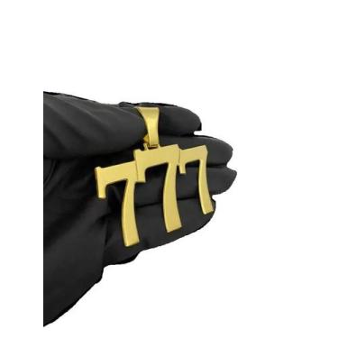 Imagem de Pingente 777 liso - Banhado A Ouro 18k - ToJoia18k