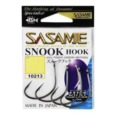 Imagem de Anzol Japonês Sasame Snook Hook - N 2 - Black Carbon - 7 Pcs