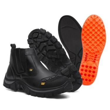 Imagem de Botina Masculina Trabalho Segurança Palmilha Em Gel - MPR BOOTS , Pret