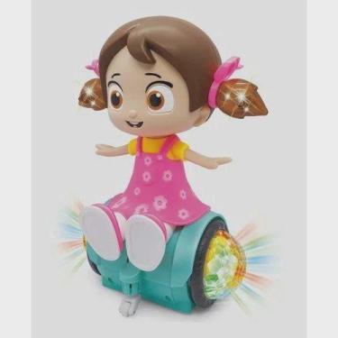 Imagem de Boneca Musical Com Luz Que Canta E Dança - Dancing Girl Giratória 3D. 