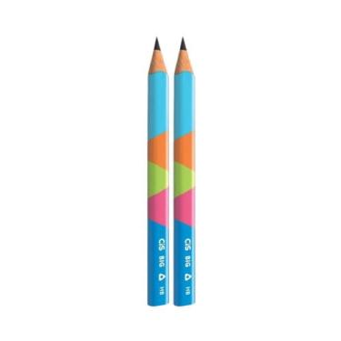 Imagem de Kit Lapis Escolar Preto Triangular Big Jumbo Grafite HB Cis - CIS , KI