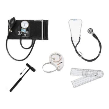 Imagem de Kit De Fisioterapia Com Martelo Buck Preto - P.A.MED,  Preto