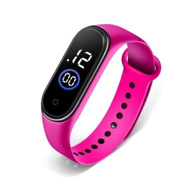 Imagem de Relógio Led Pulso Digital Esporte Aprova D'agua Bracelete Várias Cores Presente Criança...