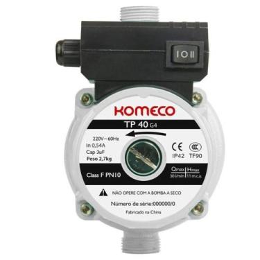 Imagem de Mini Bomba Pressurizador De Agua Quente Fria Tp40 G4 Komeco 220v, TP40