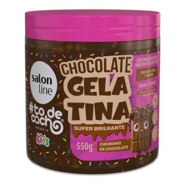 Imagem de Gelatina Salon Line Kids ToDeCacho Cheirinho de Chocolate 550g