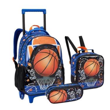 Imagem de Kit Mochila, Lancheira E Estojo Infantil Escolar - Seanite