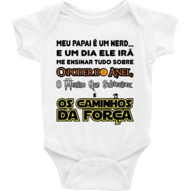 Imagem de Roupa Body Bebê Infantil Ensinamento Nerd - TAMANHO P - IDEIA INCRÍVEL