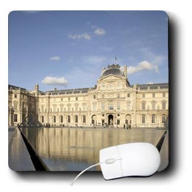 Imagem de 3dRose Mouse Pad LLC 20,5 x 20,25 Sully Wing Musee du Louvre Paris França Bruce Yuanyue Bi (mp_81346_1)
