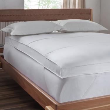 Imagem de Altihaus Pillow Top, Altura 10cm, 1200g/m², 100% Poliéster, Micropercal 200 Fios, Premium, Toque Macio, Reforços Nas Laterais, Luxo (Queen)