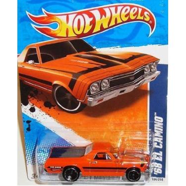Imagem de Hot Wheels 2011 Muscle Mania '11 - #4/10 '68 Laranja EL Camino Colecionável Escala 1:64 Carro 104/244