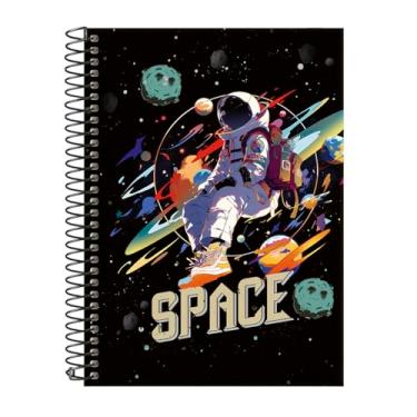 Imagem de Caderno Colegial 15 Matérias Capa Dura Urban Space Colorido