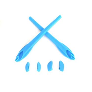 Imagem de GALAXYLENSE Kits de almofadas de nariz de substituição para óculos de sol Oakley Flak 2.0 ou Flak 2.0 XL, seleção múltipla (kits de borracha azul)
