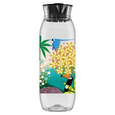 Imagem de Garrafa De Água Geladeira Jarra Suco Tampa Premium 1,4lt (Fauna)