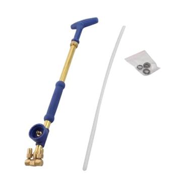Imagem de WeiLaiKeQi Puxar haste de spray aspersor manual de garrafa manual de mão de mão haste de água de água, Cabeça Dupla