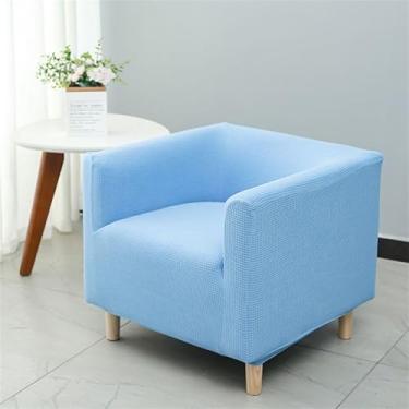 Imagem de Capas para móveis de sala de estar, capas elásticas para poltronas e sofás com braços, laváveis ​​à máquina, decoração moderna para casa(Blue)